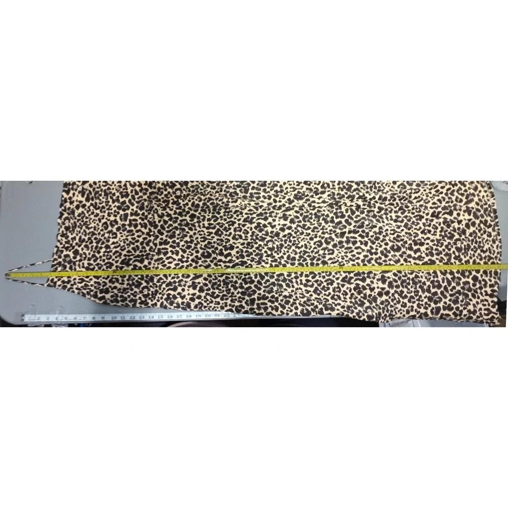 Anthropologie Womens 2X Elyse Leopard Print Bias Midi Slip Dress